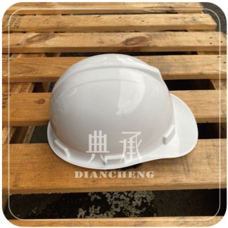 白色PE工程安全帽側面