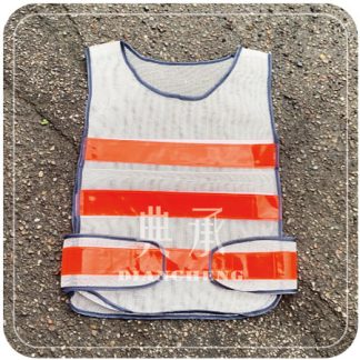 交警示反光背心正面有魔鬼氈調整大小